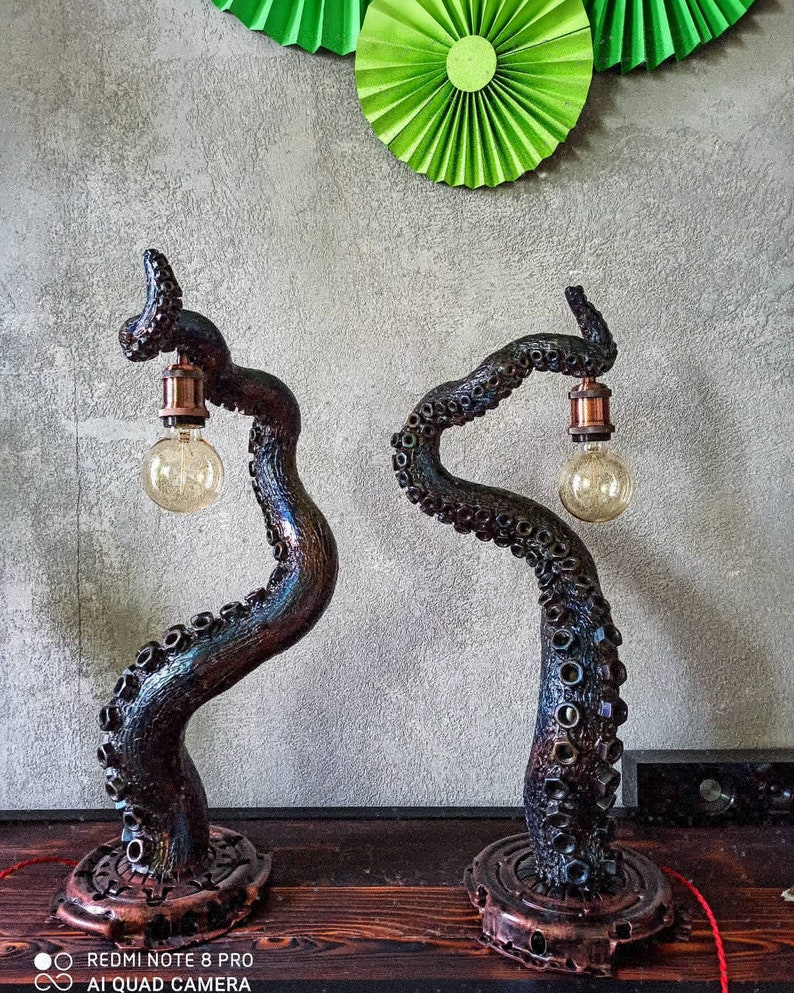 🐙🔮Handmade Magic Touch Octopus Tentacle Lamp